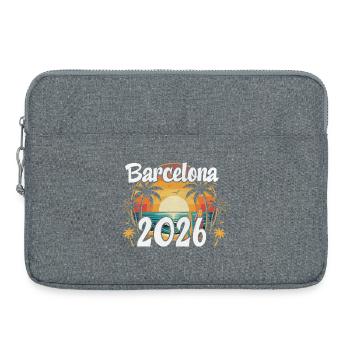 Barcelona 2026 - Laptoptasche 15" - Grau meliert - Vorne