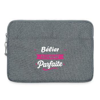 Bélier Ascendant Parfaite - Sacoche pour ordinateur portable 15 pouces - gris chiné - Devant