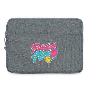 Joueuse de Pickleball Mom Paddle Sport - Sacoche pour ordinateur portable 15 pouces - gris chiné - Devant