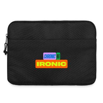 Chronic but ironic - Laptop bag 15" - black - Front
