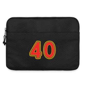 40 - Sacoche pour ordinateur portable 15 pouces - noir - Devant