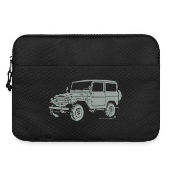 Toyo 4x4 Offroad Buschtaxi T-Shirt - Laptoptasche 15" - Schwarz - Vorne