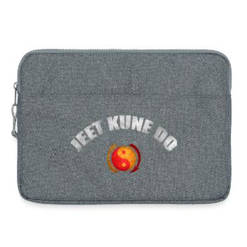 Chemise vintage d’arts martiaux Jeet Kune Do - Sacoche pour ordinateur portable 15 pouces - gris chiné - Devant