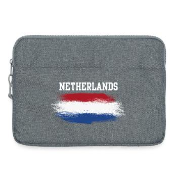 Dutch Brush Flag - Laptop bag 15" - heather grey - Front