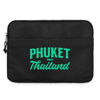 Écriture sarcelle de Phuket Thaïlande - Sacoche pour ordinateur portable 15 pouces - noir - Devant