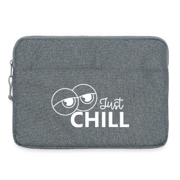 Just Chill / Just Relaxed - Laptoptasche 15" - Grau meliert - Vorne