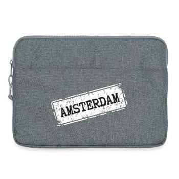 Style urbain d’Amsterdam - Sacoche pour ordinateur portable 15 pouces - gris chiné - Devant