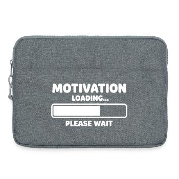 Motivation Loading Humor Design - Laptop bag 15" - heather grey - Front