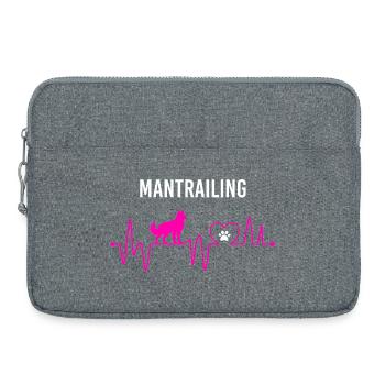 Mantrailing Heartbeat Mantrailing Leidenschaft - Laptoptasche 15" - Grau meliert - Vorne