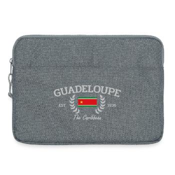 Guadeloupe - France - France - Caribbean - Laptop bag 15" - heather grey - Front
