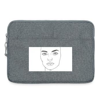 Beauté féminine - Sacoche pour ordinateur portable 15 pouces - gris chiné - Devant