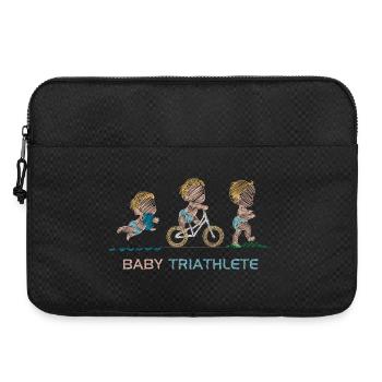 Small Outdoor Triathlete - Laptop bag 15" - black - Front