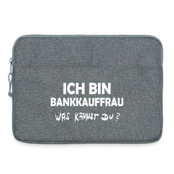 Profession: Bank clerk - Laptop bag 15" - heather grey - Front