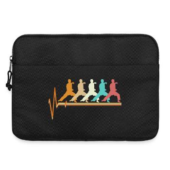 Cadeau d’arts martiaux rétro Karate Heartbeat Echo - Sacoche pour ordinateur portable 15 pouces - noir - Devant