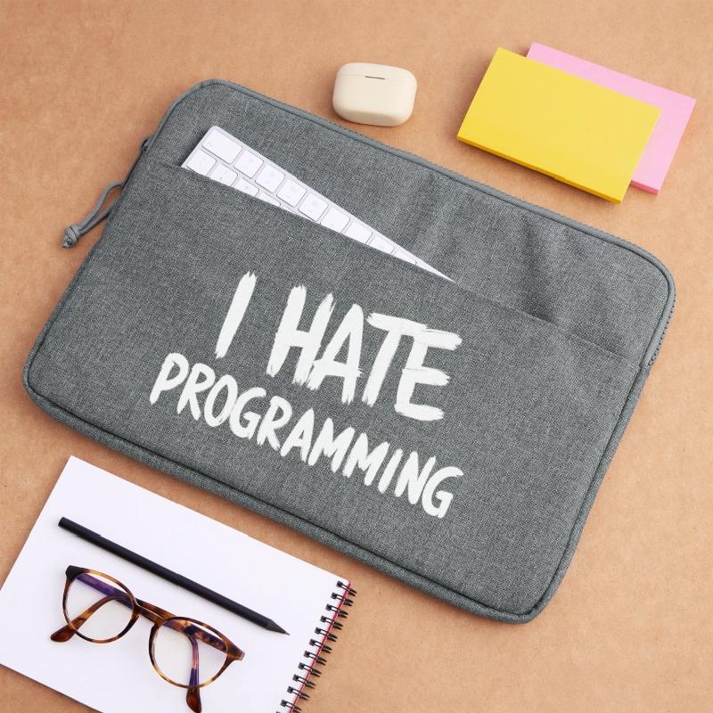 Ich hasse Programmieren, spaßiger PC-CPU-Programmierer Laptoptasche 15"