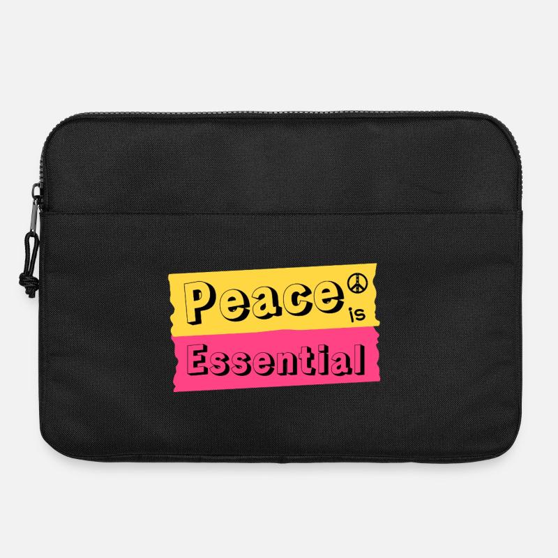 Peace is Essential - Laptop bag 15" - black
