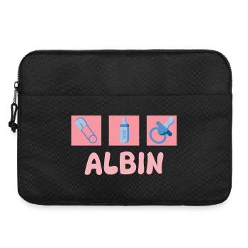 Albin - Sacoche pour ordinateur portable 15 pouces - noir - Devant