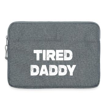 Tired Daddy - Laptoptasche 15" - Grau meliert - Vorne