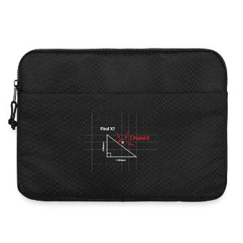 Finde X Mathe-Puzzle - Laptoptasche 15" - Schwarz - Vorne