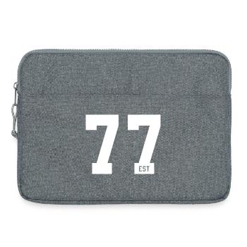 77 EST – Bold Typo & Foundation Style - Laptop bag 15" - heather grey - Front