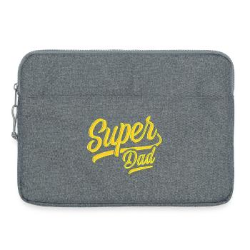 Super Dad - Super Papa - Father's Day - Best Papa - Laptop bag 15" - heather grey - Front
