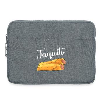 Taco Taquito Match - Laptop bag 15" - heather grey - Front