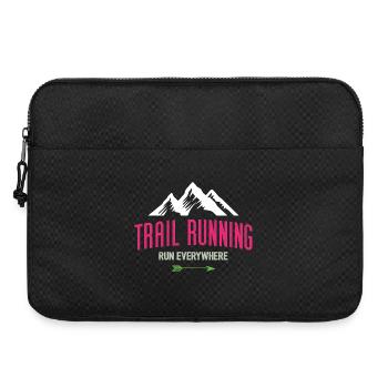Trail Running – Courez partout - Sacoche pour ordinateur portable 15 pouces - noir - Devant