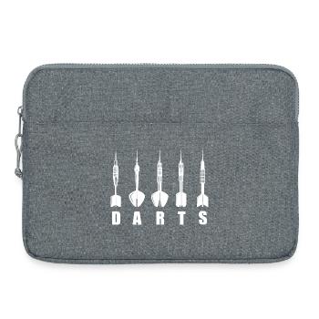 Dart Dartpfeil Darts logo - Laptoptasche 15" - Grau meliert - Vorne
