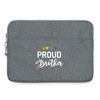 Stolzer Bruder - Laptoptasche 15" - Grau meliert - Vorne
