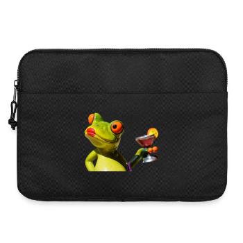 Lime Frog Martini Night - Laptop bag 15" - black - Front