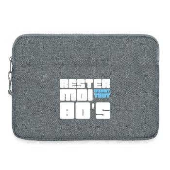 Rester moi avant tout 80's - Sacoche pour ordinateur portable 15 pouces - gris chiné - Devant