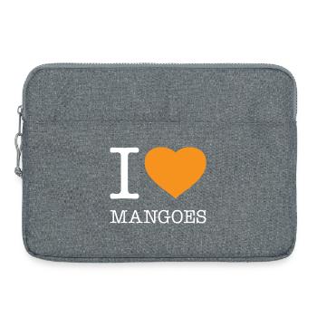 J’ADORE LES MANGUES Mangues - Sacoche pour ordinateur portable 15 pouces - gris chiné - Devant