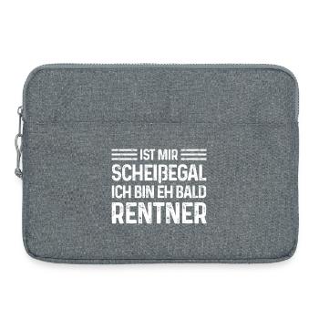 Rente Ist mir scheißegal Ich bin eh bald Rentner - Laptoptasche 15" - Grau meliert - Vorne