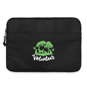 Freiwilliger Helfer bei der Hunderettung - Laptoptasche 15" - Schwarz - Vorne