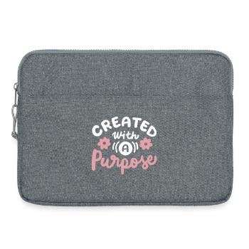 Christlicher Glaube Bibel Zitat - Laptoptasche 15" - Grau meliert - Vorne