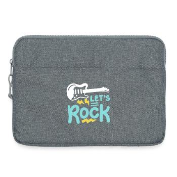 E-Gitarre Gitarrist - Laptoptasche 15" - Grau meliert - Vorne