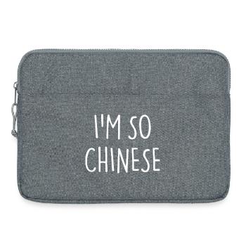 JE SUIS TELLEMENT CHINOIS - Sacoche pour ordinateur portable 15 pouces - gris chiné - Devant