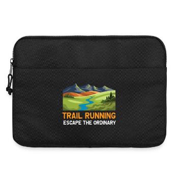Trail running - Évadez-vous de l’ordinaire - Sacoche pour ordinateur portable 15 pouces - noir - Devant