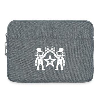 Monkey Groom Team Funny Bachelor Party - Laptop bag 15" - heather grey - Front