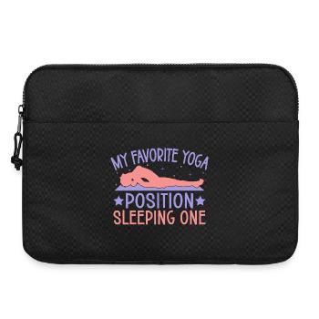 Yoga Position préférée Dormir Un yoga amusant - Sacoche pour ordinateur portable 15 pouces - noir - Devant