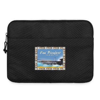 Can Picafort Küstenillustration - Laptoptasche 15" - Schwarz - Vorne