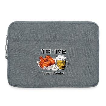 ChiMaek Time – Korean Chicken & Beer - Laptoptasche 15" - Grau meliert - Vorne