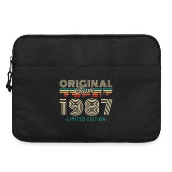 1987 Vintage Rétro Cadeau D’anniversaire - Sacoche pour ordinateur portable 15 pouces - noir - Devant