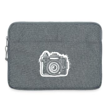 Kamera Skizze - Laptoptasche 15" - Grau meliert - Vorne