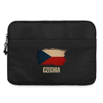 Vintage flag of Czechia, proud Czechoslovakian - Laptop bag 15" - black - Front