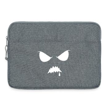 Gruselige Halloween Silhouette Schatten finstere  - Laptoptasche 15" - Grau meliert - Vorne
