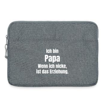 Dad Saying Education Humor - Laptop bag 15" - heather grey - Front