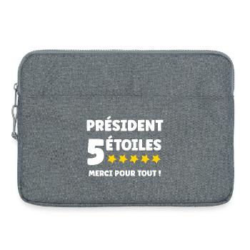 Präsident - Laptoptasche 15" - Grau meliert - Vorne