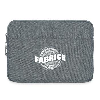 Projet cadeau Fabrice - Sacoche pour ordinateur portable 15 pouces - gris chiné - Devant