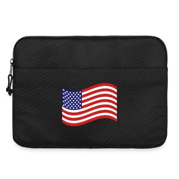 Drapeau des États-Unis - Sacoche pour ordinateur portable 15 pouces - noir - Devant
